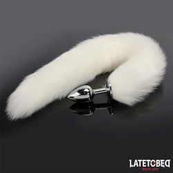 LateToBed Πρωκτική Σφήνα Λευκή 7cm