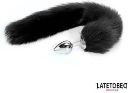 LateToBed Plug Anal Negru 7cm