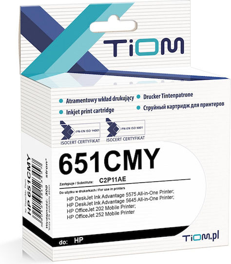Tiom Ink Cartridge Tiom Hp 651cmy C2p11ae 20ml Color