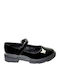 Kids Anatomic Ballerinas with Hoop & Loop Closure Black