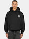 Sweatshirt mit Kapuze Washed Black