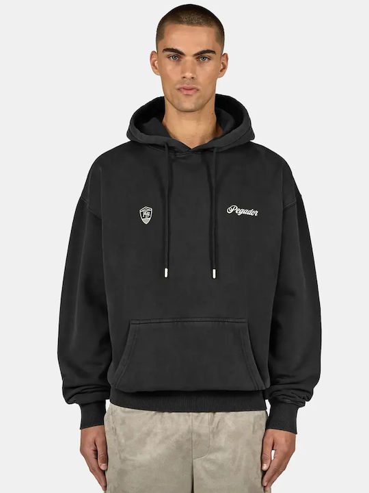 Sweatshirt with Hood Vintage Black