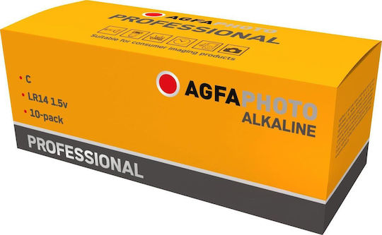 AgfaPhoto Baterii Alcaline C 1.5V 10buc