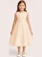 Children's Dress Tulle Ivory-champagne