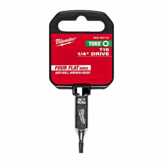 Milwaukee Глава 1/4 Torx Връх T15