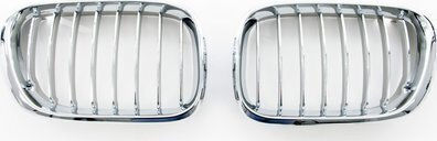 Mtuning Sports Grill Single Rib All Chrome Bmw X5 E53 Before Lift 1999-2003