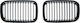Mtuning Sports Grill Single Ribs Matt Black Bmw 3 E36 Compact Before Lift 1991-1996