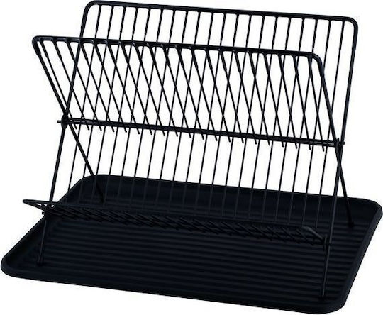 Kamille Scurgător De Chiuvetă Din Aluminiu Negru 43x32x25.5cm
