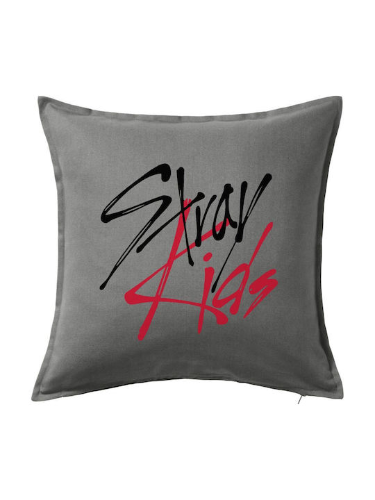 Stray Kids Μαξιλάρι Καναπέ Γκρι 100% Βαμβάκι Πε...