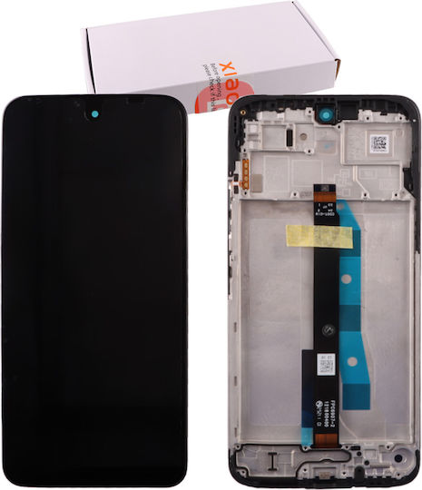 Xiaomi Οθόνη mit Touch-Mechanismus und Rahmen für Xiaomi Redmi 15, Poco M7 (Schwarz)