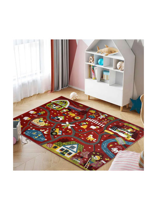 Kids Synthetic Activity Mat Farm 200x250cm