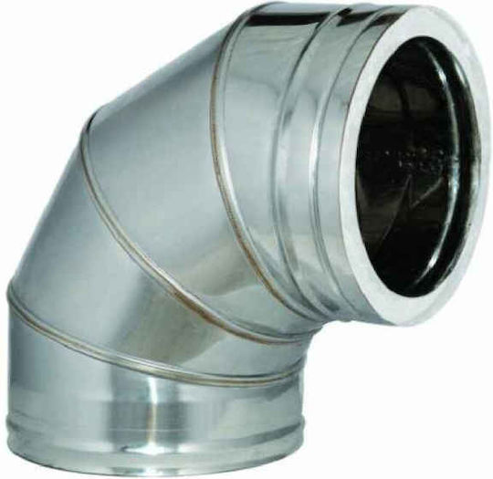 Ecke 90° Edelstahl Doppelwandig Inox Φ130-180