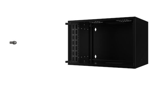 Lanview Επιτοίχια Καμπίνα Rack 7U 56.5x40x35cm Μαύρο