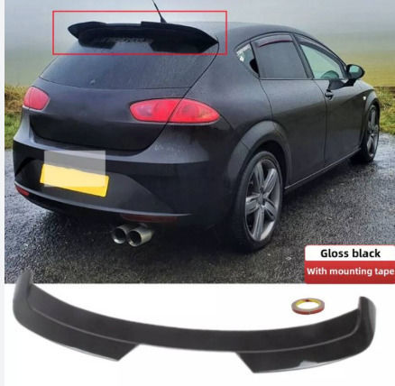 Autoheckspoiler Dach Schwarz Glänzend Seat Leon 2009-2012