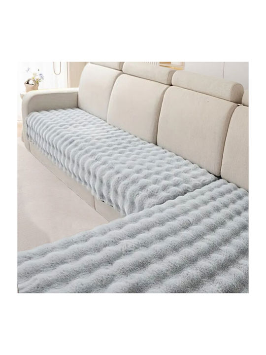 SpitiBazaar Rabbit Fluffy Throws Set 3 Pcs Fur ...