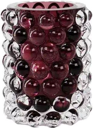 Dekorative Vase Glas Lila Φ10xΥ12cm