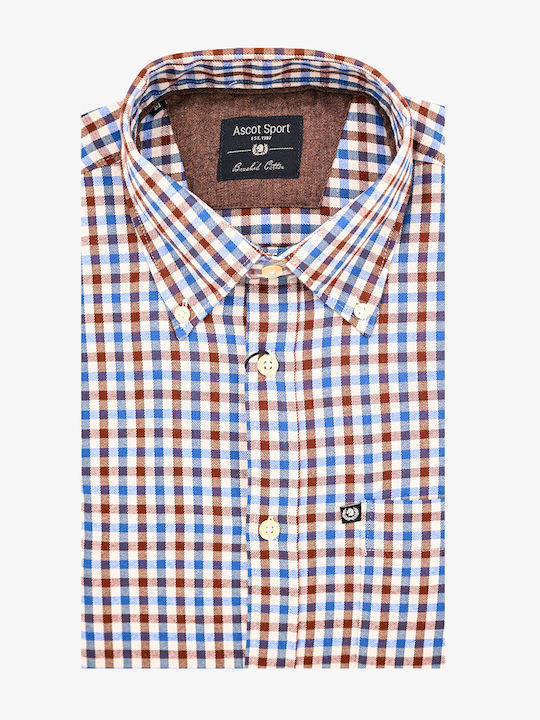 Ascott Βαμβακερό Πουκάμισο Regular Fit White