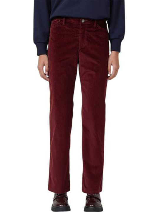 s.Oliver Damen Stoff Hose Bordeaux