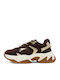 Ample Women's Brown Beige Sneakers