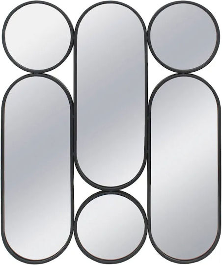 Marhome 15-10211 Καθρέπτης Μαύρος 90.5x75.5cm