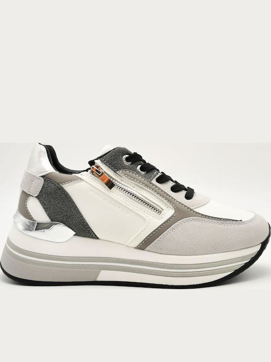 Sneakers White With Gray