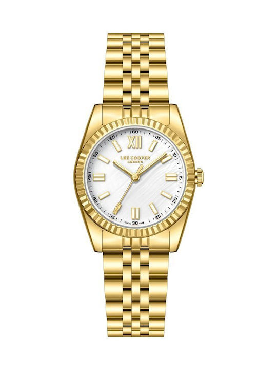 Lee Cooper Women's Watch with Gold Metal Bracelet