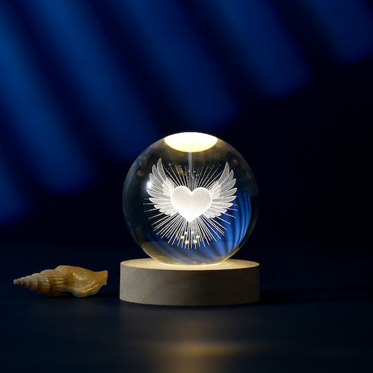 I-Total Dekorative Lampe Crystal Ball