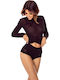 High-waisted Women's Slip Black