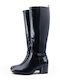 Damenstiefel mit mittlerem Absatz Schwarz