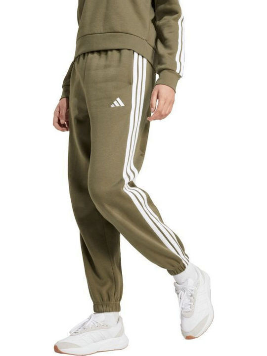 Essentials 3-stripes Jogginghose Vlies Grün