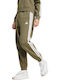 Essentials 3-stripes Jogginghose Vlies Grün