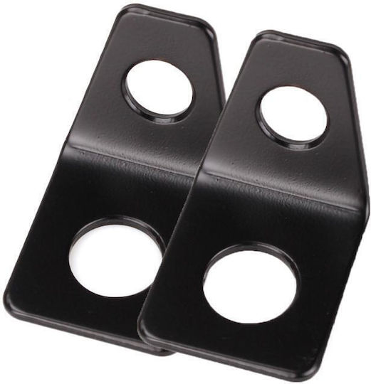2 Pieces Seat Belt Anchor L Shape Car Modifications Black