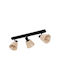 Eglo Seagard Triple Ceiling & Wall Spot with E14 Socket in Black Color