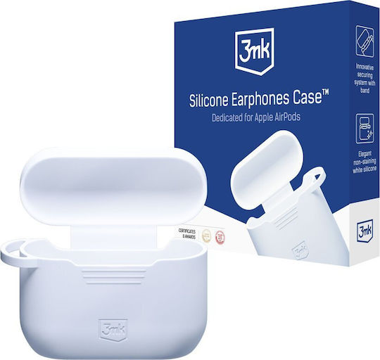 3MK Калъф с кука в Бял цвят за Apple AirPods Pro 3