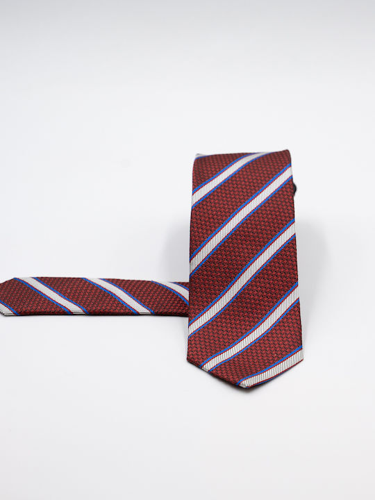 Guy Laroche Men's Tie Silk Printed in Burgundy Color