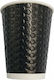 Ecocraft Einwegbecher Papier Schwarz 360ml 25Stück