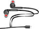 KLGO Ks-71t In-ear Handsfree Headphones with Connector USB-C Black