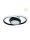 Keskor Deckenleuchte 27cm Schwarz mit Integrierter LED