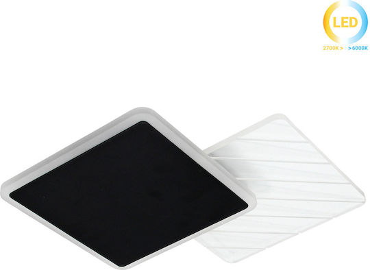 Keskor Deckenleuchte 35cm Schwarz mit Integrierter LED