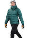 Women's Puffer Jacket for Winter with Hood Deep Teal