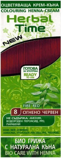 Energy of Vitamins Henna Hair Dye No Ammonia 8 Fiery Red