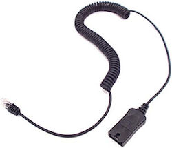 Poly U10p Lightweight Cable 38232-01 4 M Rj11 Black Male Female