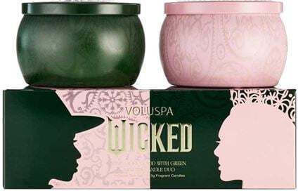 Voluspa Aromatic Candle Pink Goes With Green Mini Tin in Metal Box Pink 2 Pieces