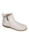 Leder Stiefeletten Damen Beige