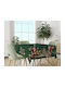 Mc Decor Christmas Tablecloth Square Green L140xW140cm.