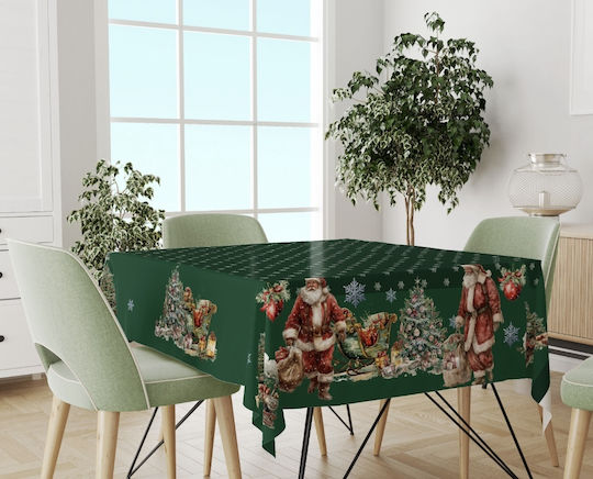 Mc Decor Christmas Tablecloth Square Green L140xW140cm.