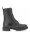 Leather Women's Ankle Boots Black