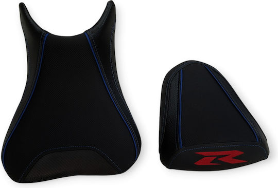 Suzuki Gsxr250 Anti-Slip Carbon Seat Cover Blue Stitching Red Logo Paiping