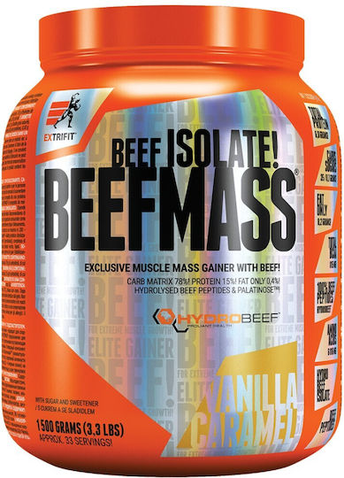 Extrifit BeefMass с Вкус Ванилов карамел 1.5kg