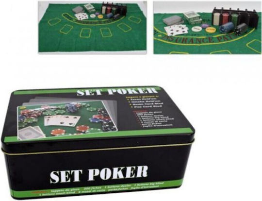 Fragis CHartika Fise de Poker in Cutie metalică